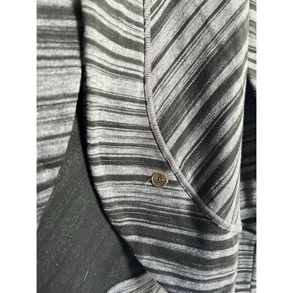 PrAna open front cardigan, Large, black and grey, lightweight - Picture 2 of 7